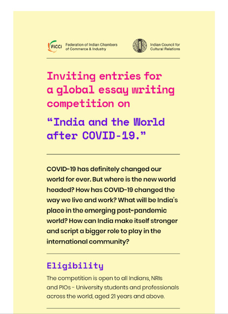 Global Essay Writing Competition: India and the World after Covid-19