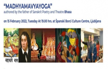 Sanskrit Play Madhyamavyayoga in Ljubljana