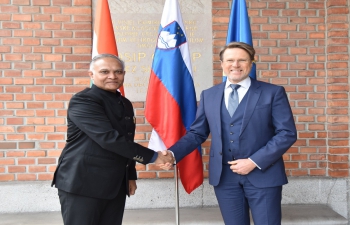 Secretary (West) Shri Sanjay Verma's visit to Slovenia for 9th India-Slovenia FOC