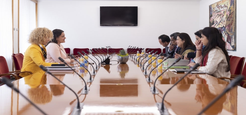 Minister of State for External Affairs Ms. Meenakashi Lekhi met Ms. Suzana Lep Simenko, Member of Parliament and Chairperson of Parliamentary  Friendship 	Group for India, Republic of Slovenia in Ljubljana.