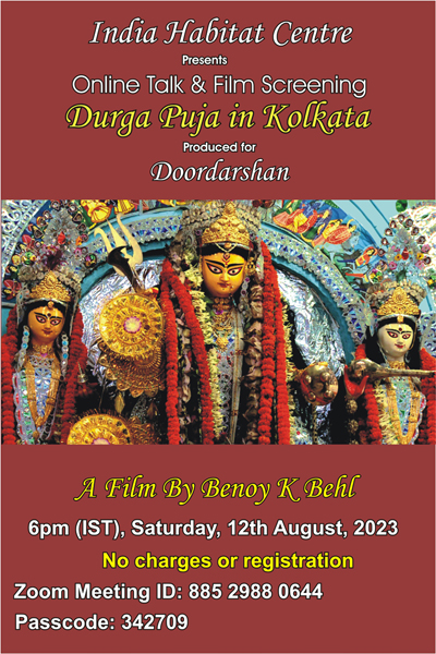 Online talk and film screening of ‘Durga Puja in Kolkata’