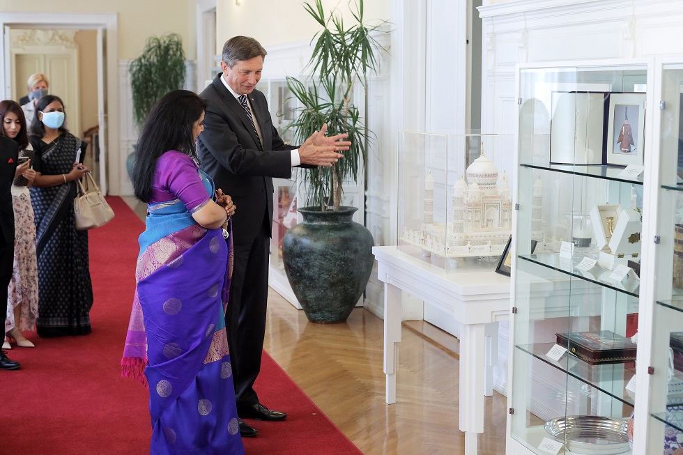 Presentation of Credentials by the Ambassador of India to the Republic of Slovenia Ms. Namrata S. Kumar to the President of the Republic of Slovenia Mr. Borut Pahor