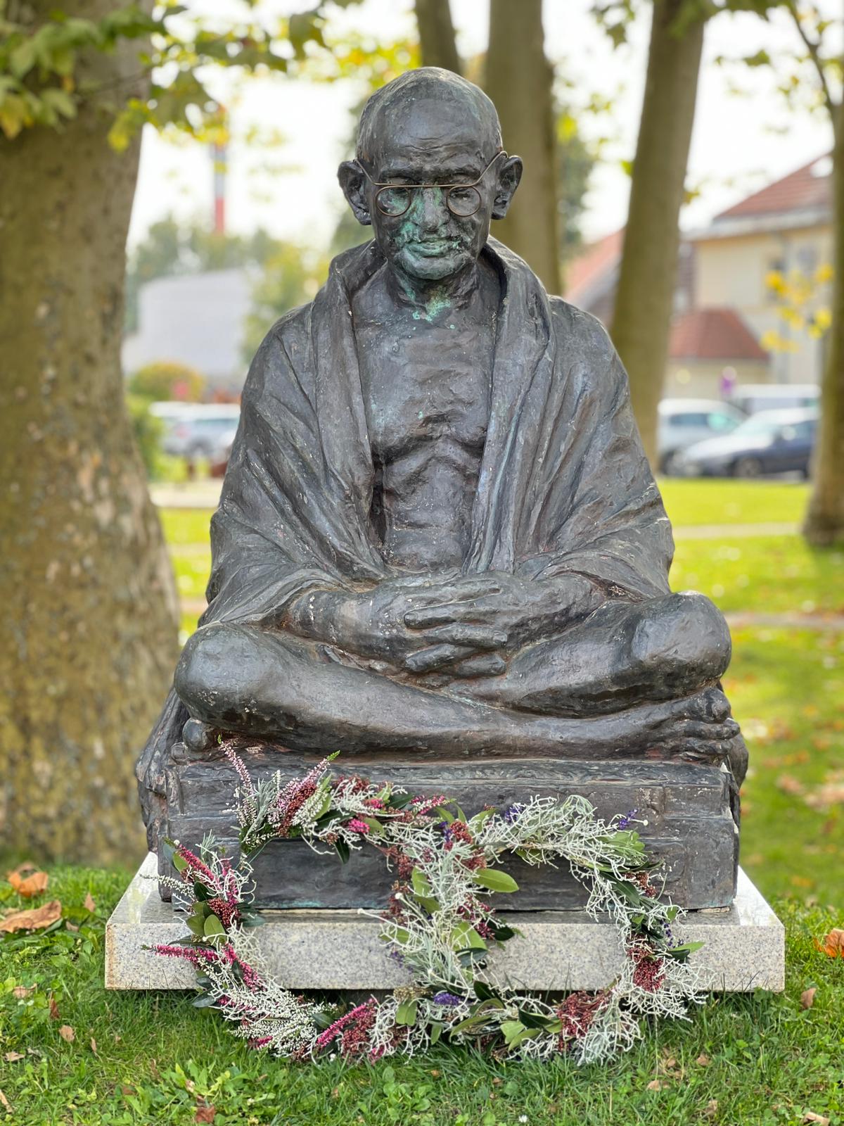 Birth Anniversary of Mahatma Gandhi in Slovenj Gradec on 2 October 2021